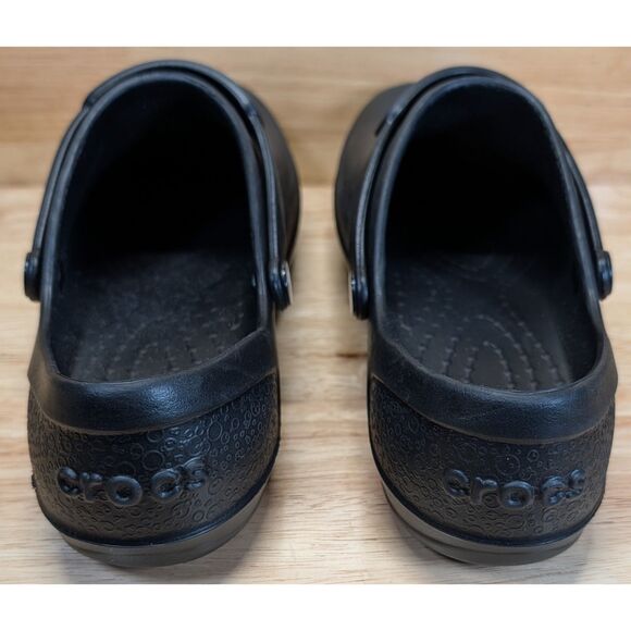 Crocs Bistro Clogs Black Women's Size 8 W8 Non-Slip Work Shoe Kitchen Restaurant - Picture 6 of 7